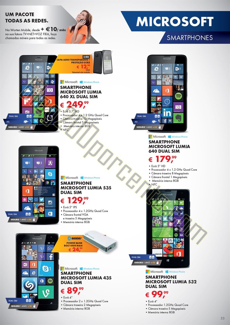 Novo Folheto WORTEN Mobile promoções até 2 deze