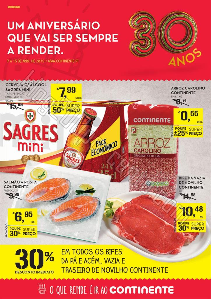 Antevisão Folheto CONTINENTE Aniversário de 7 a 