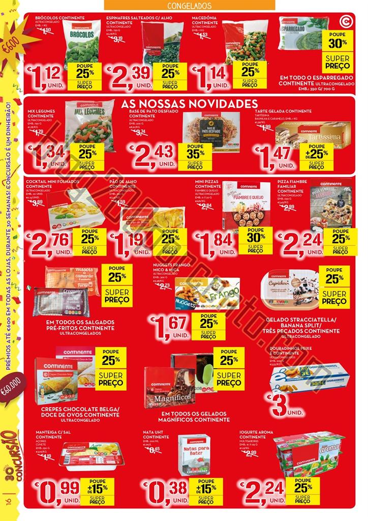 Antevisão Folheto CONTINENTE Promoções de 16 a 