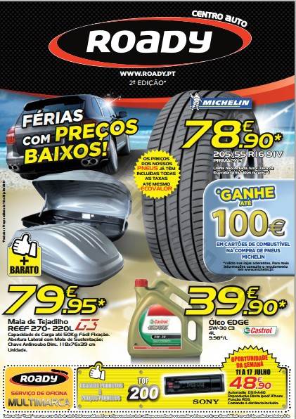 Novo Folheto Promoções ROADY de 10 a 20 Julho