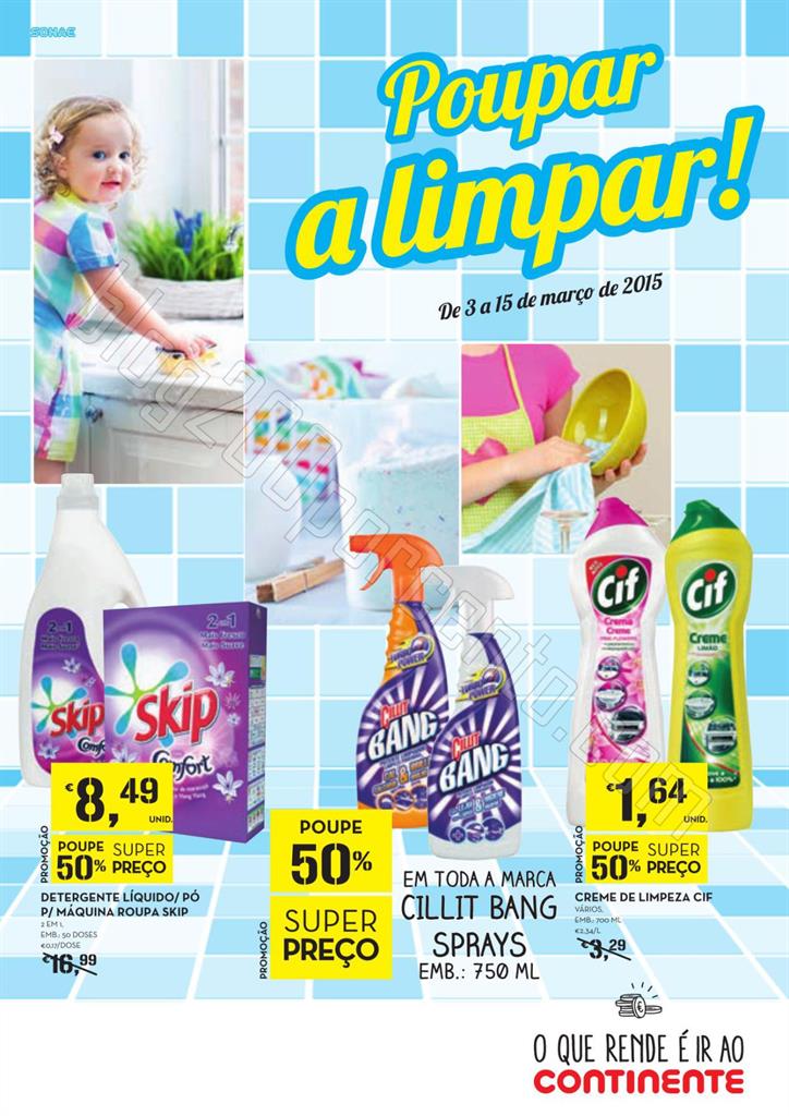 Antevisão Folheto CONTINENTE Limpeza de 3 a 15 ma