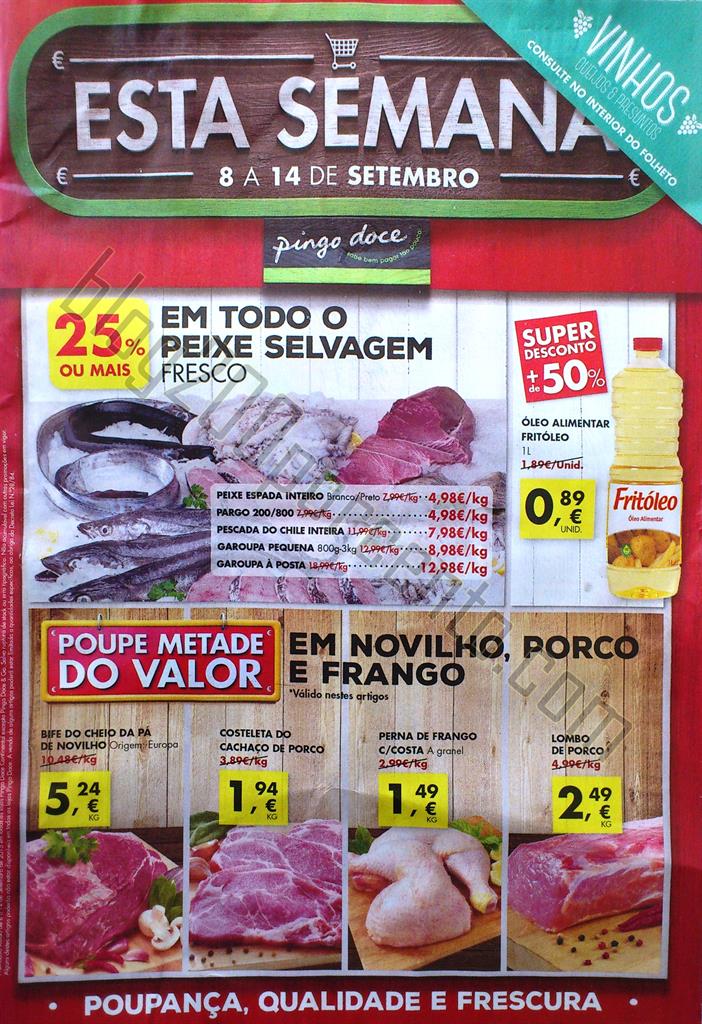 Antevisão Folheto PINGO DOCE promoções de 8 a 1