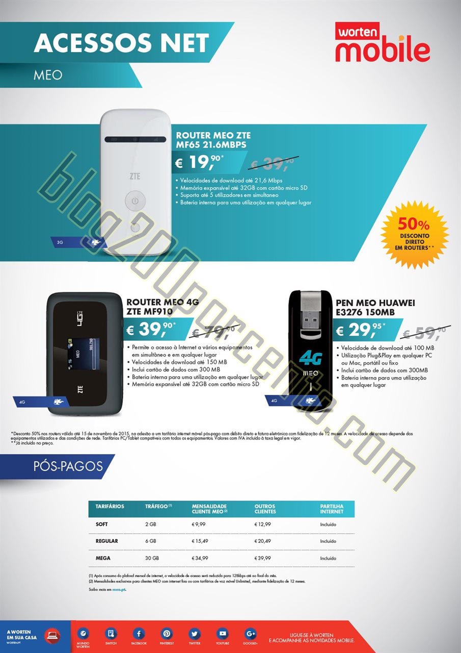 Novo Folheto WORTEN Mobile promoções até 2 deze