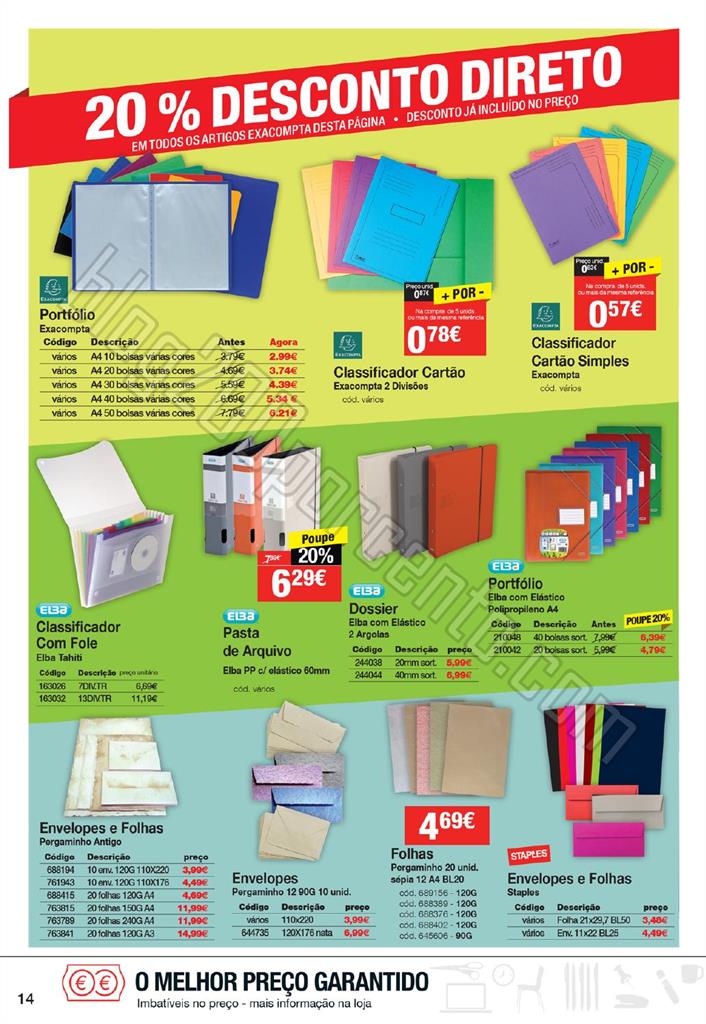 Antevisão Folheto STAPLES Primavera promoções d
