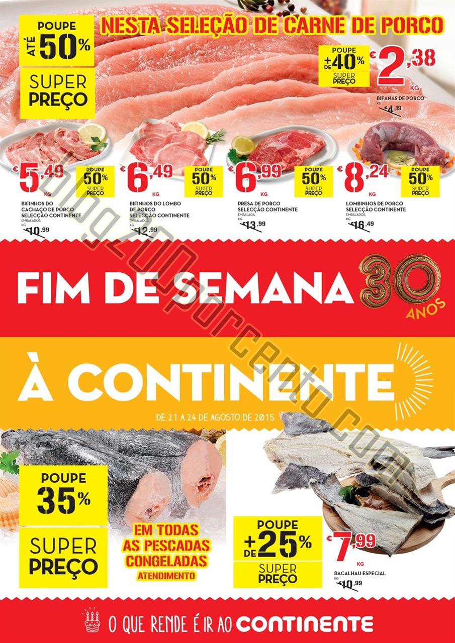Antevisão Folheto CONTINENTE Frescos Fim de seman
