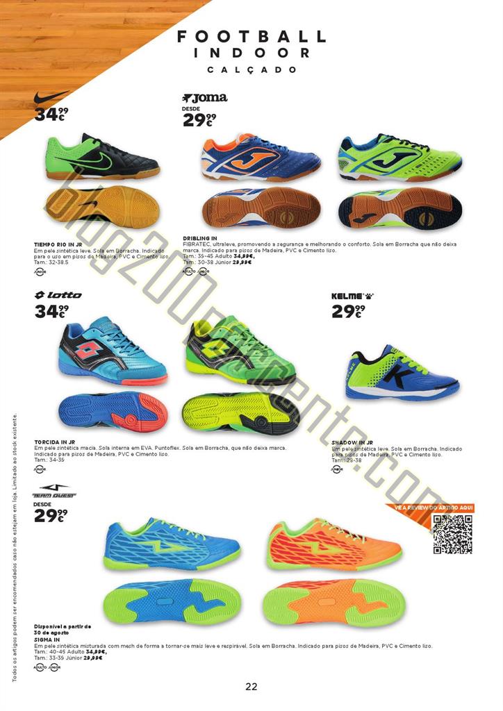 Antevisão Folheto SPORT ZONE Futebol de 20 agosto