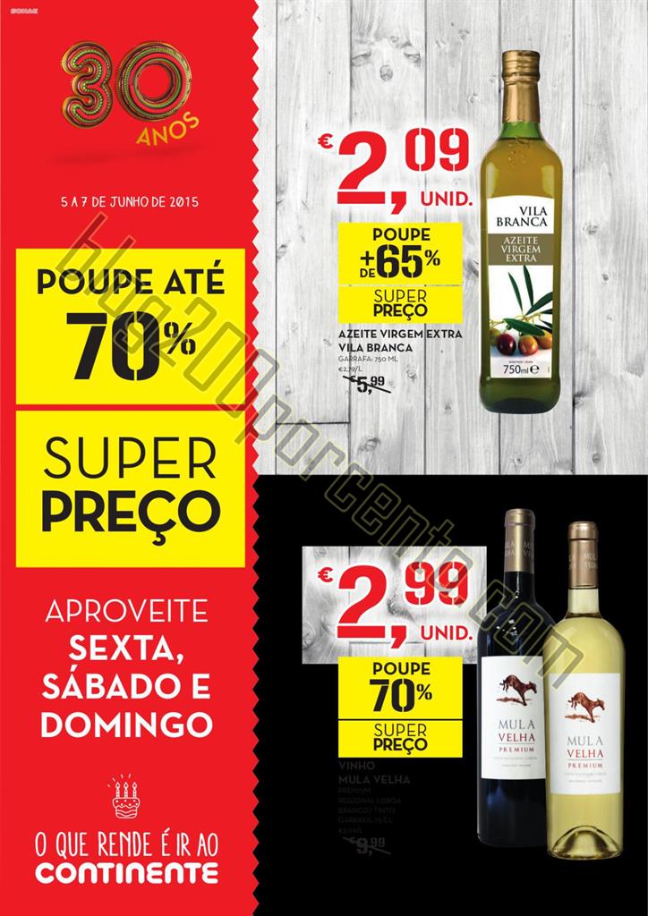 Antevisão Folheto CONTINENTE Fim de semana de 5 a