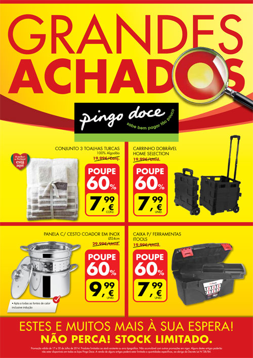 Novo Folheto PINGO DOCE Grandes achados até 30 julho