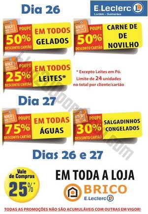 Antevisão Promoções E-LECLERC Lordelo dias 26 e 27 julho
