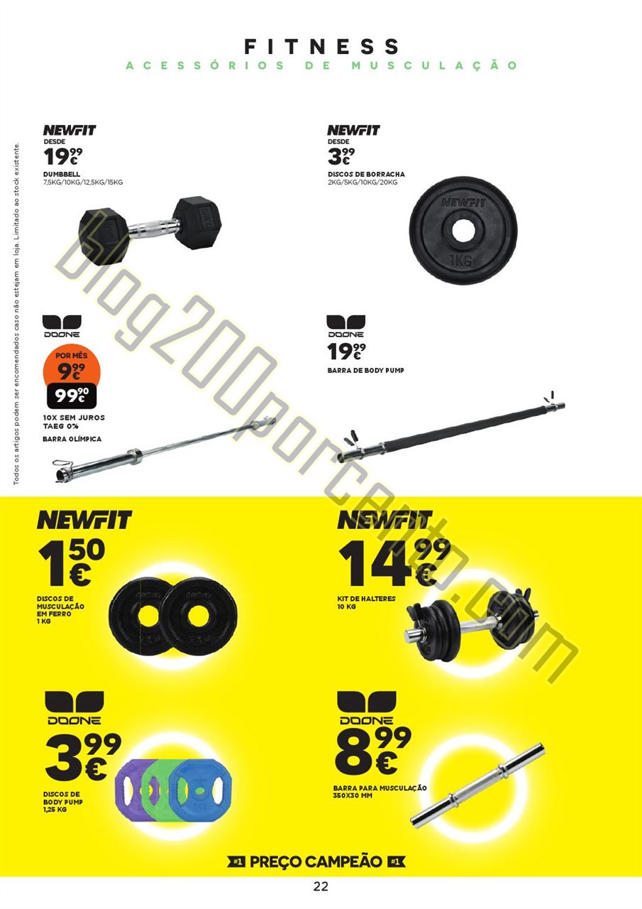 Antevisão Folheto SPORT ZONE Fitness de 8 outubro