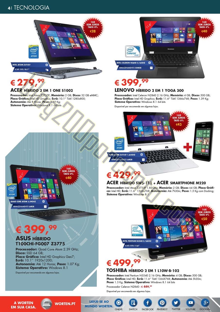 Novo Folheto WORTEN Tecnologia Promoções até 20