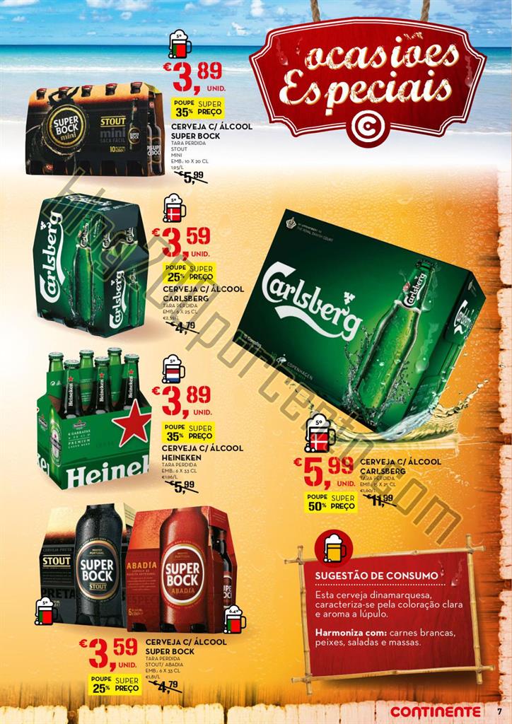 Antevisão Folheto CONTINENTE Cervejas e Mariscos 