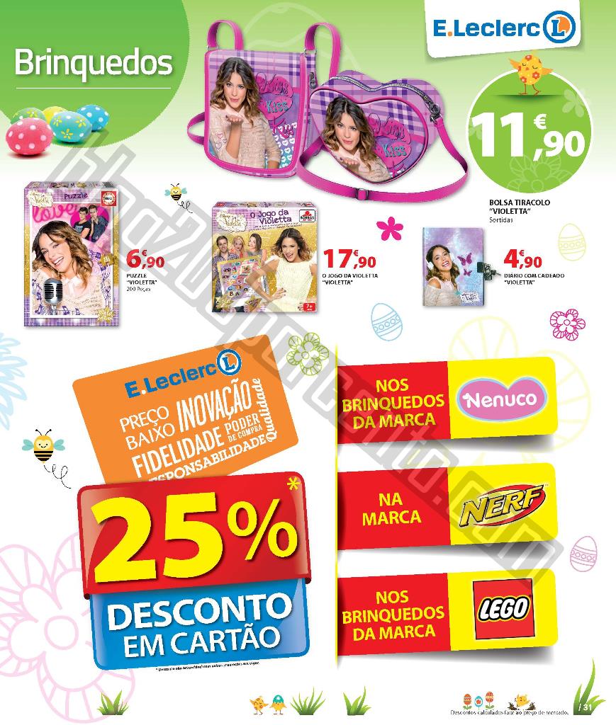 Antevisão Folheto E-LECLERC Páscoa de 24 março 