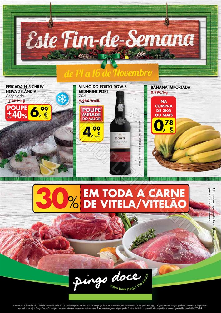 Novo Folheto PINGO DOCE Fim de Semana de 14 a 16 n