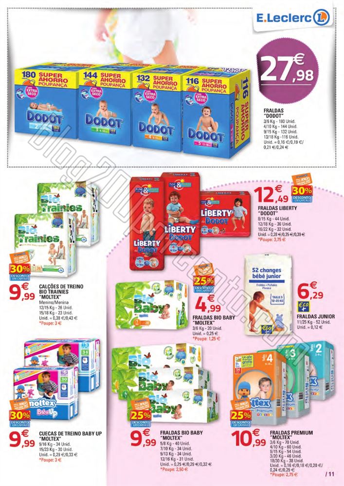 Antyevisão Folheto E-LECLERC Nacional Bebé de 13