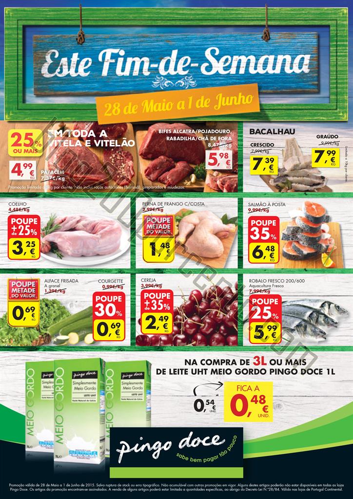 Antevisão Folheto PINGO DOCE Fim de Semana - 28 m