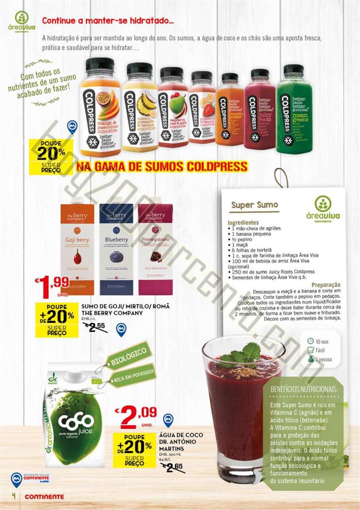 Antevisão Folheto CONTINENTE Área Viva promoçõ