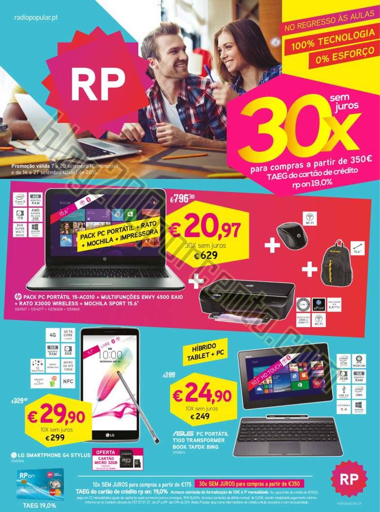 Antevisão Folheto RADIO POPULAR Promoções de 7 