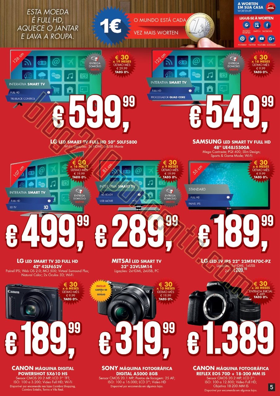 Novo Folheto WORTEN Promoções de 21 outubro a 10