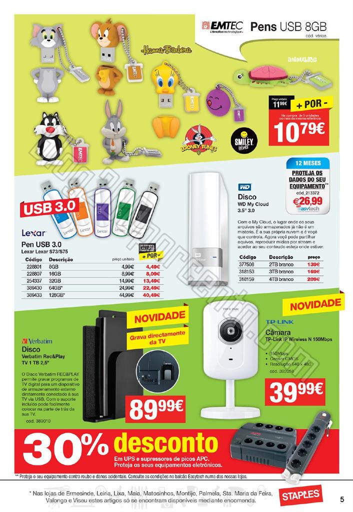 Antevisão Folheto STAPLES Primavera promoções d