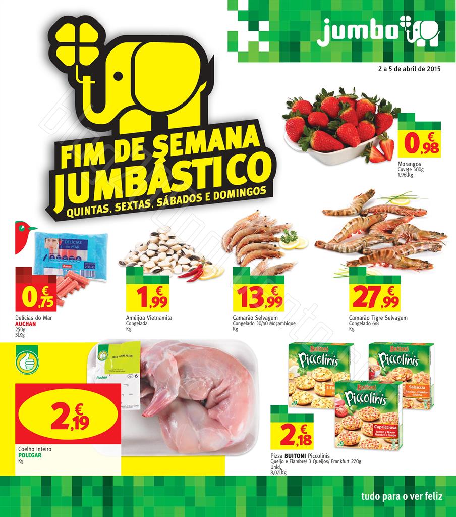 Antevisão Folheto JUMBO Fim de semana de 2 a 5 ab