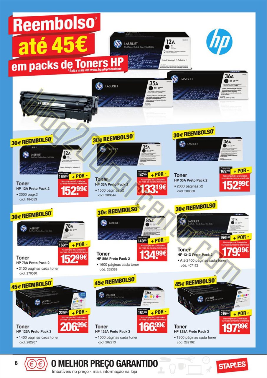 Antevisão folheto STAPLES Promoções de 3 a 24 n