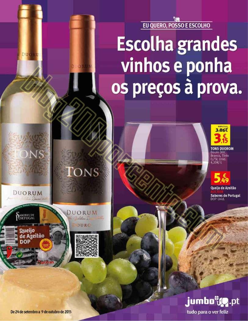 Novo Folheto JUMBO Vinhos promoções até 9 outub
