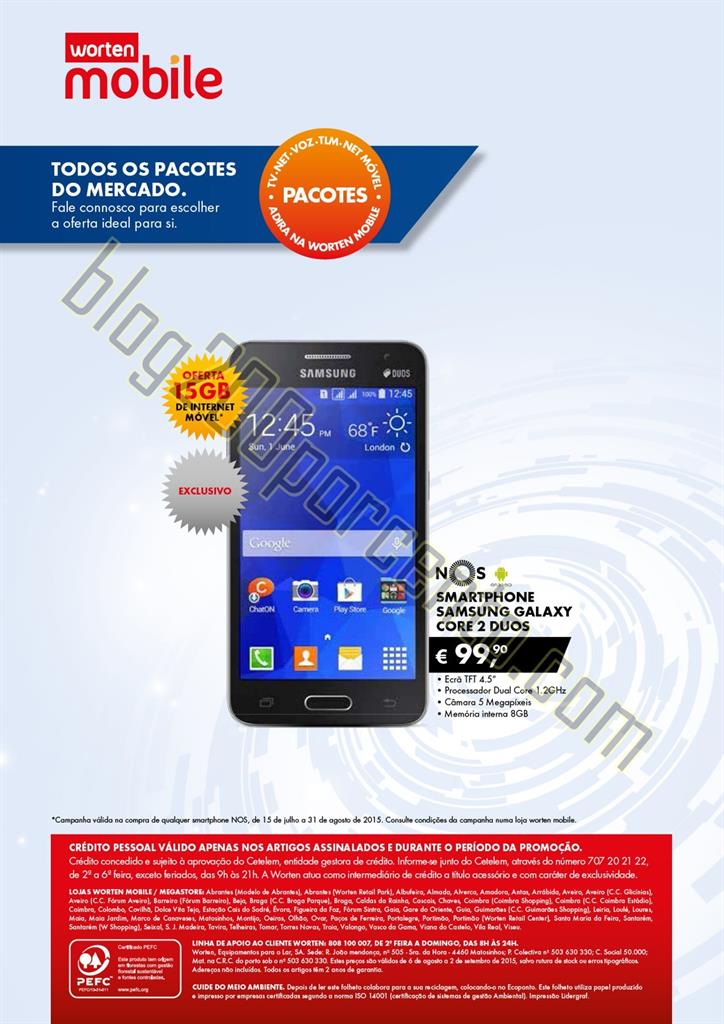 Novo Folheto WORTEN MOBILE Promoções até 2 sete