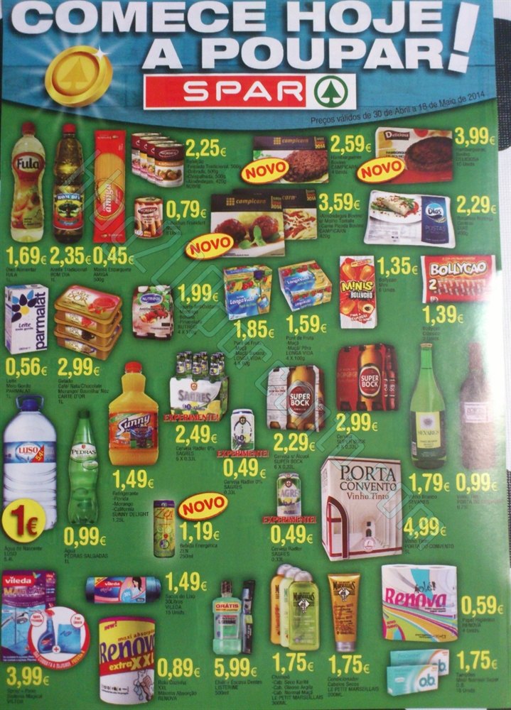 Antevisão folheto | SPAR | de 30 abril a 18 maio