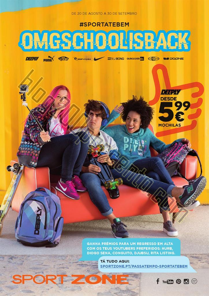 Antevisão Folheto SPORT ZONE Regresso às aulas d