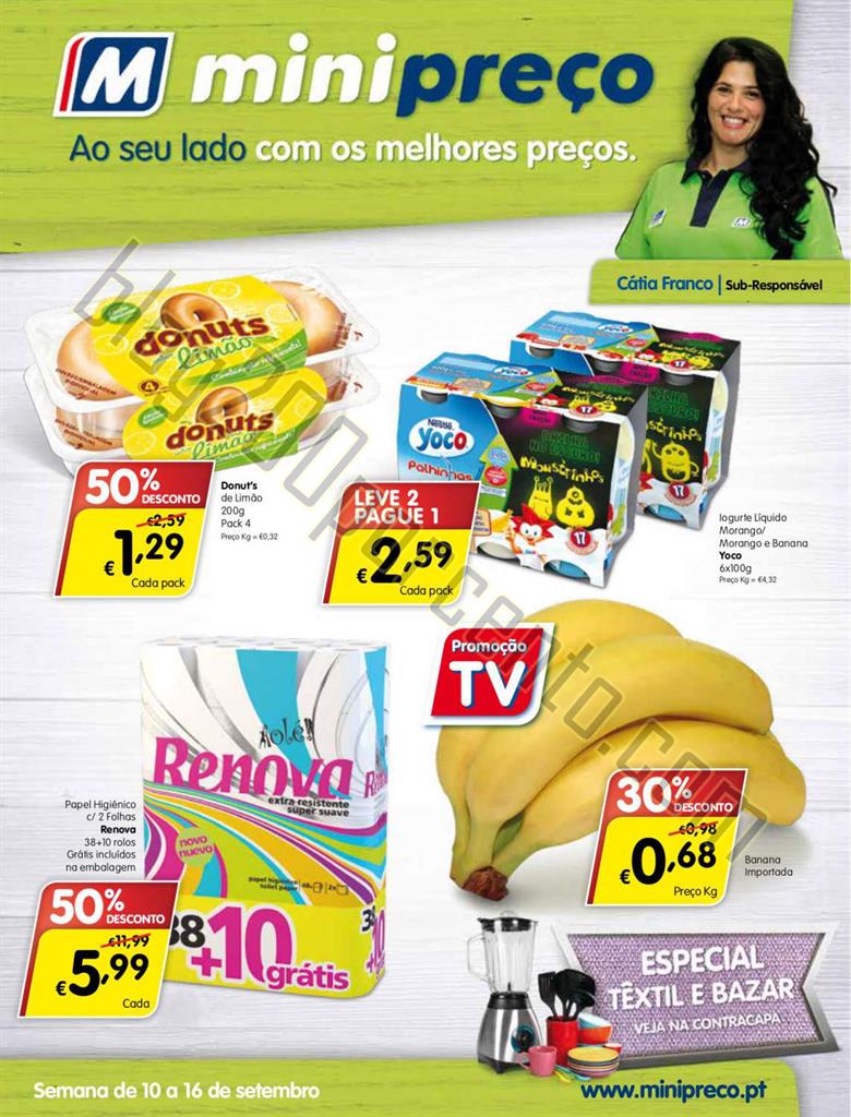 Antevisão Folheto MINIPREÇO Market de 10 a 16 se