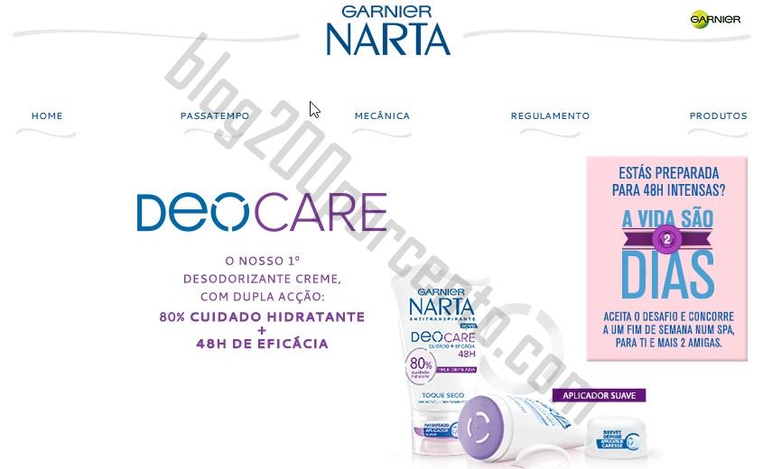 Passatempo NARTA Ganha um fim de semana para três pessoas