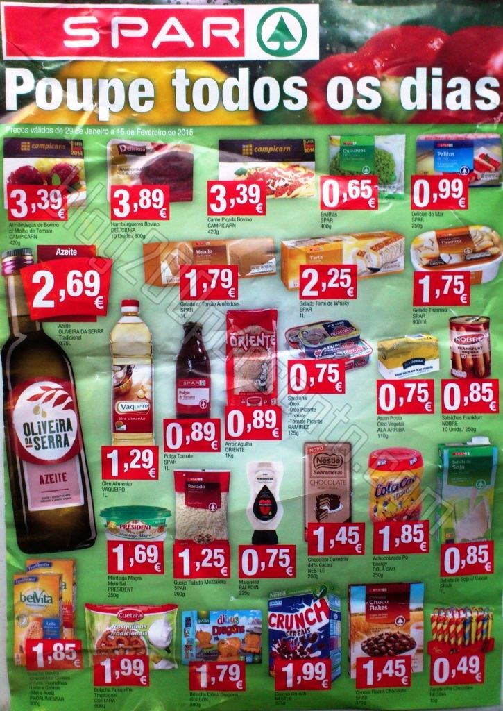 Novo folheto SPAR promoções até 15 fevereiro p1