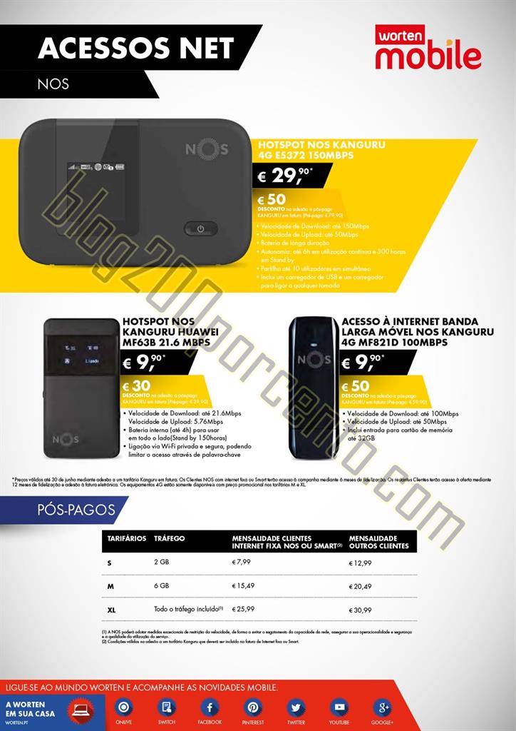 Novo folheto WORTEN Mobile Promoções de 4  junho