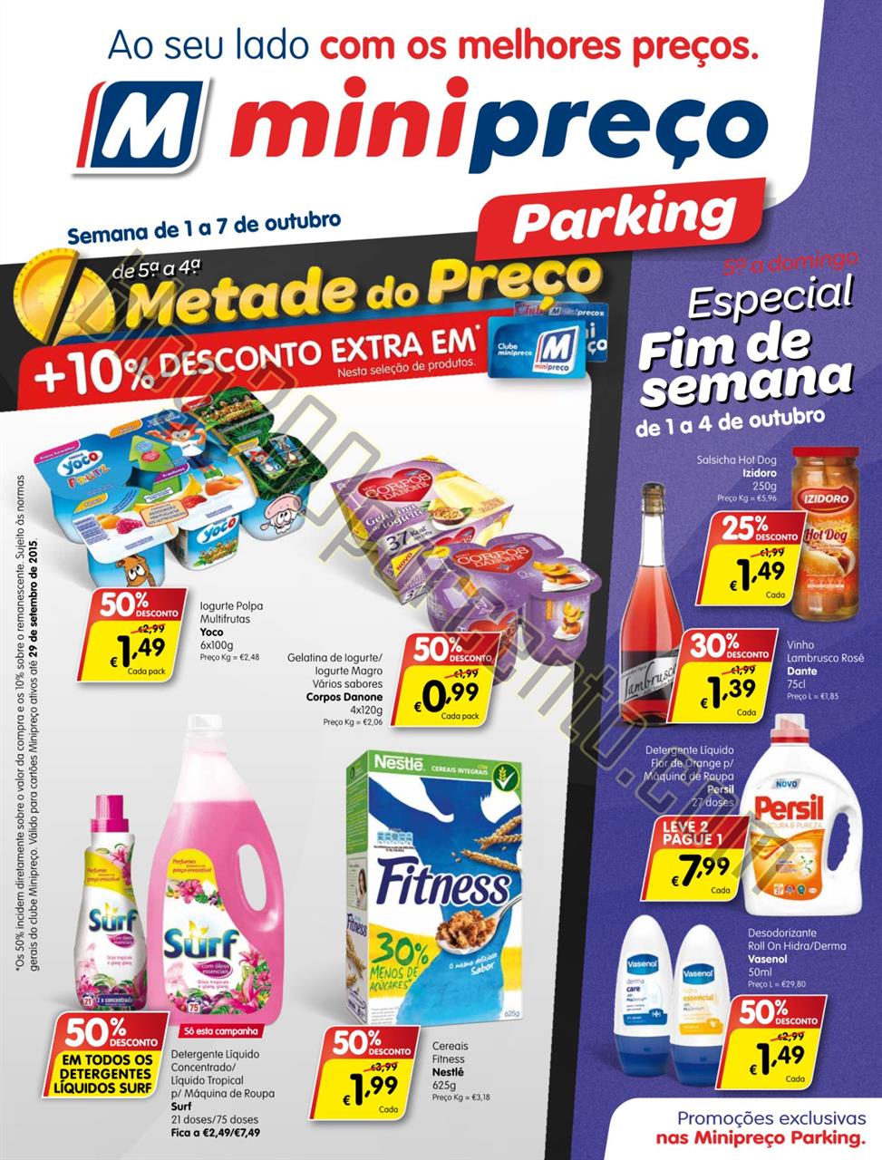 Antevisão Folheto MINIPREÇO Parking de 1 a 7 out