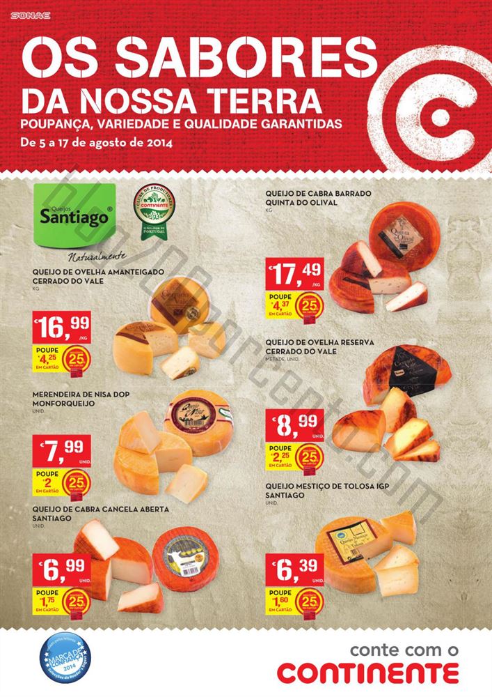 Novo Folheto CONTINENTE de 5 a 17 agosto - Sabores da Nossa Terra