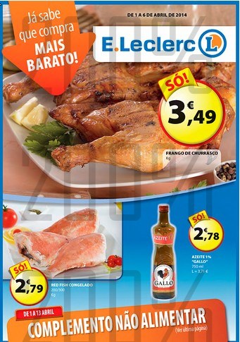Antevisão folheto | E-LECLERC | de 1 a 13 abril