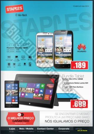 Novo folheto | STAPLES | Comunicações até 6 maio