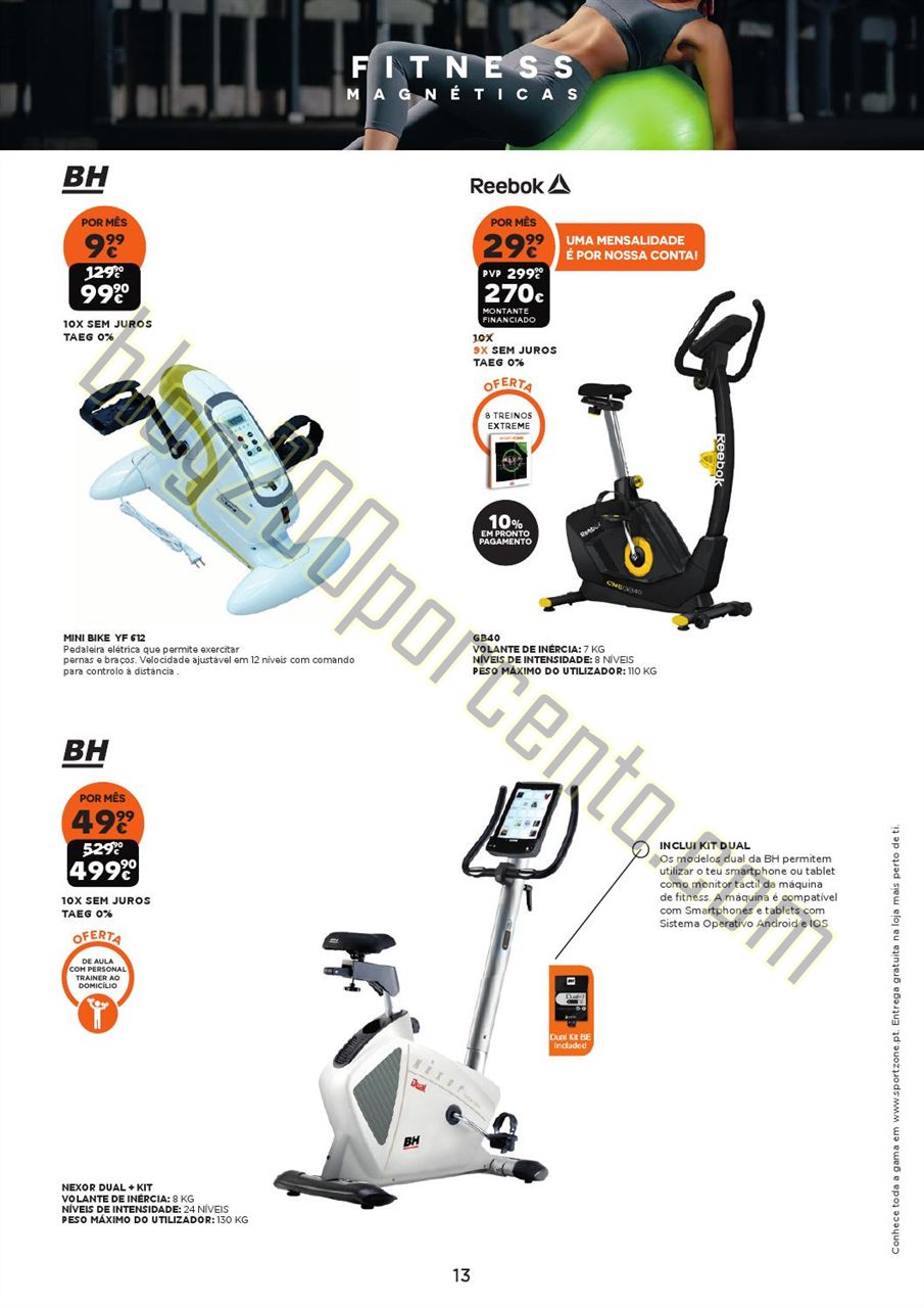 Antevisão Folheto SPORT ZONE Fitness de 8 outubro