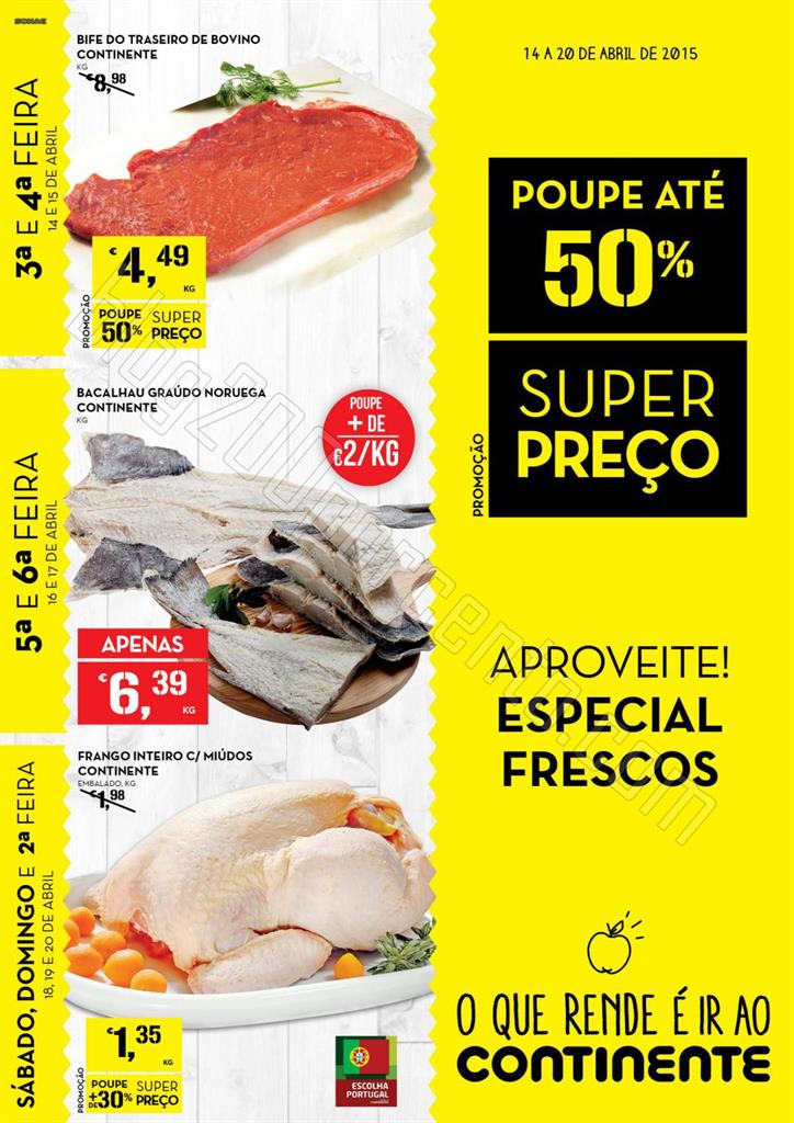 Antevisão Folheto CONTINENTE Frescos de 14 a 20 a