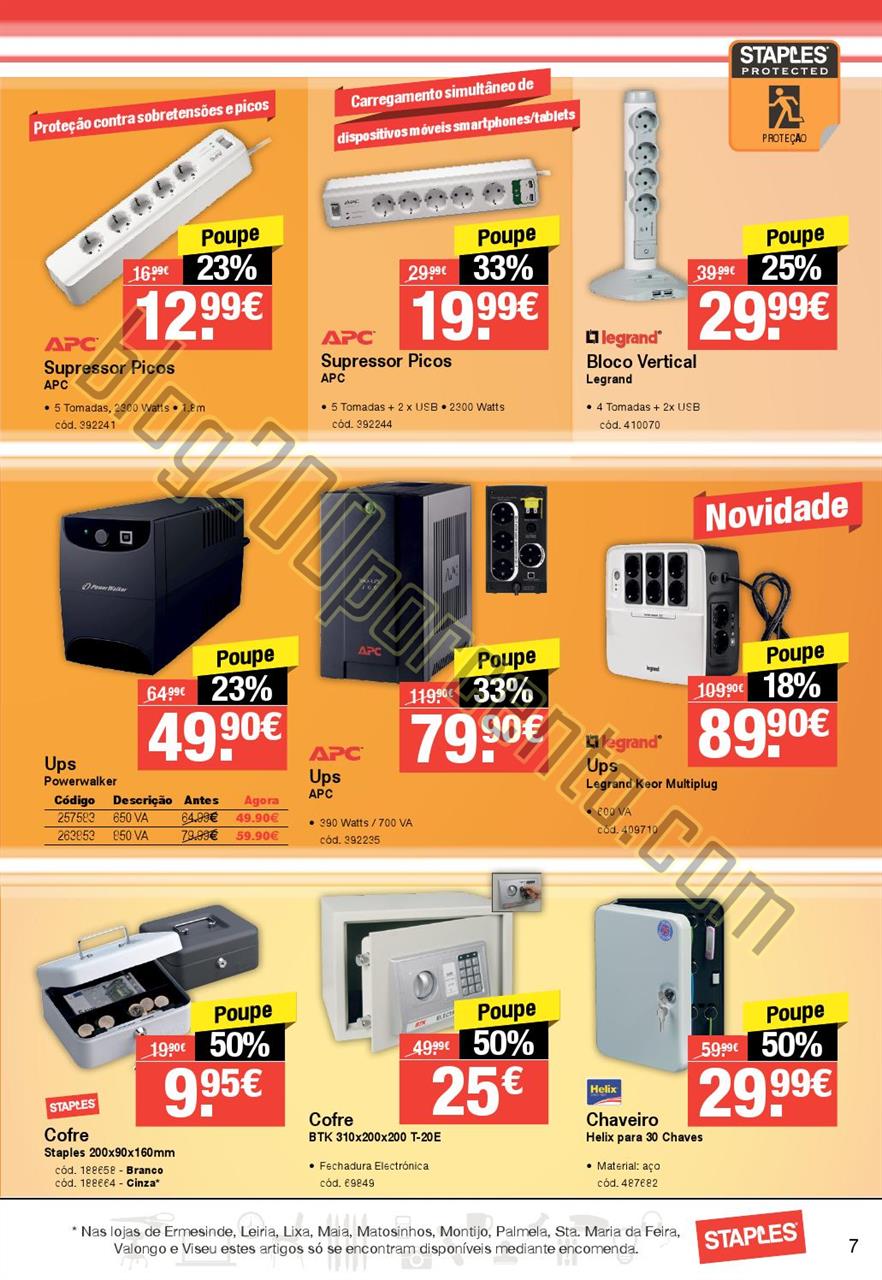 Antevisão Folheto STAPLES Segurança de 1 a 13 ou