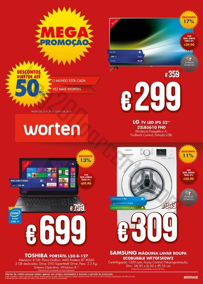 Novo Folheto WORTEN Promoções de 23 a 29 julho