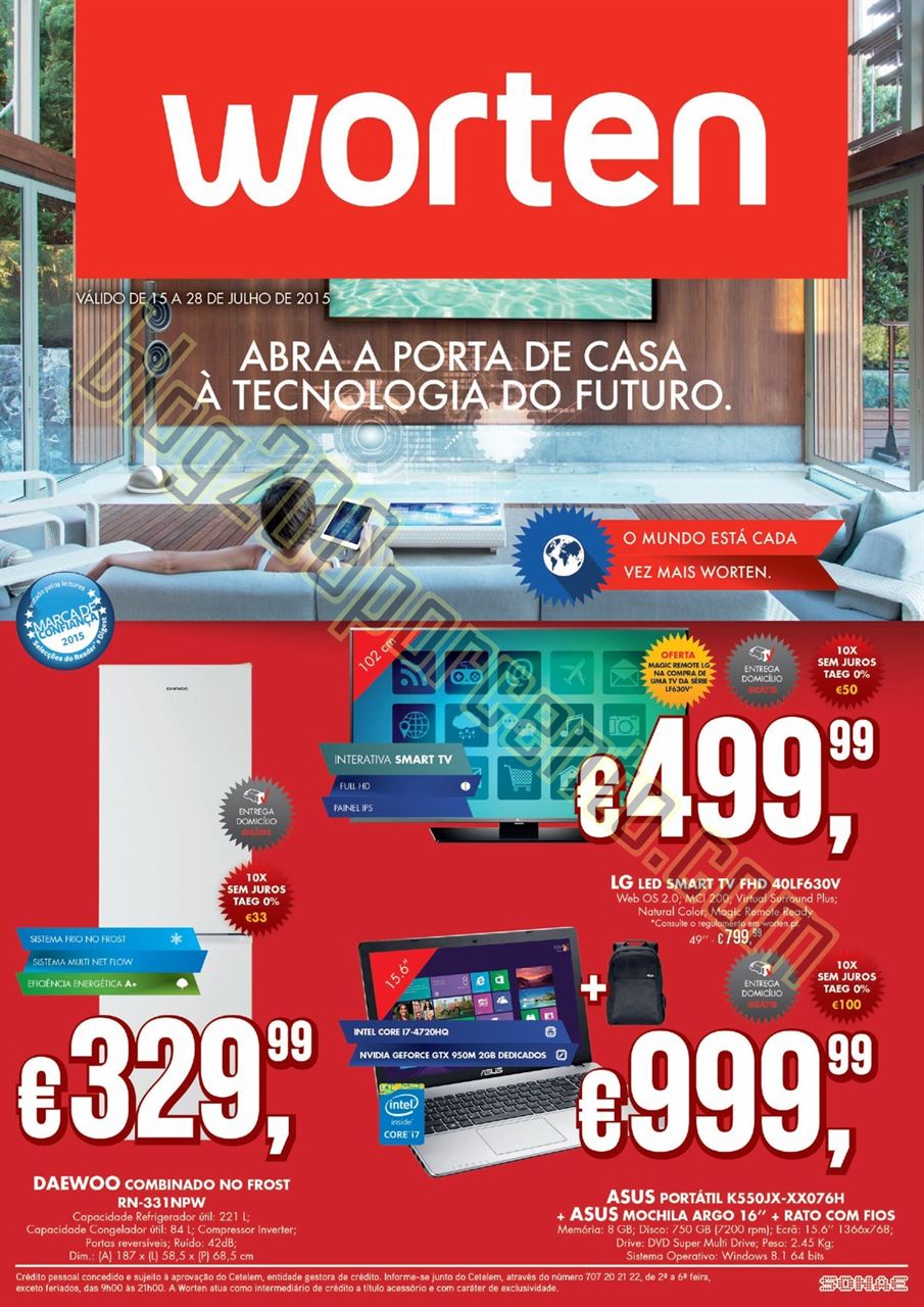 Novo Folheto WORTEN Promoções de 15 a 28 julho p