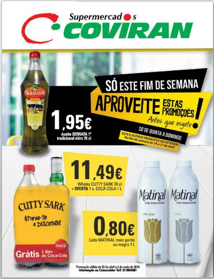 Novo folheto | COVIRAN | de 22 abril a 4 maio