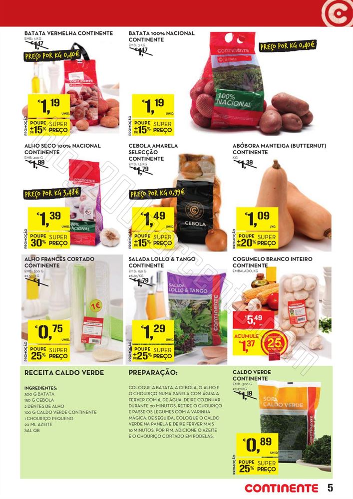 Antevisão Folheto CONTINENTE promoções de 16 a 