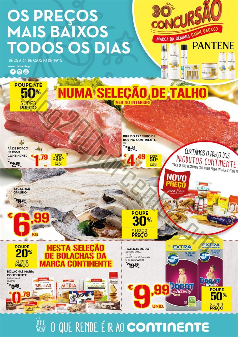 Antevisão Folheto CONTINENTE Promoções de 25 a 