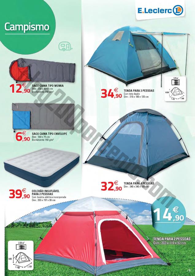 Antevisão Folheto E-LECLERC Auto e Campismo de 19