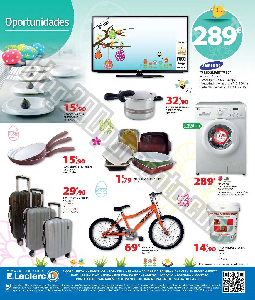 Antevisão Folheto E-LECLERC Páscoa de 24 março 
