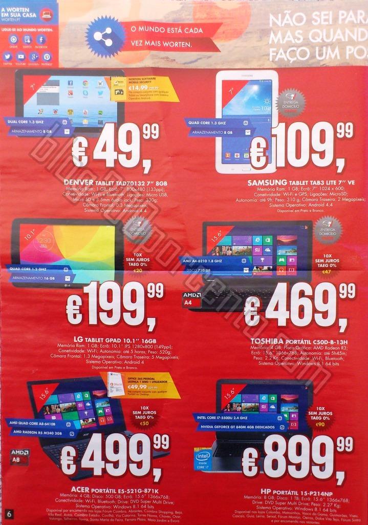 Antevisão Folheto WORTEN Promoções de 1 a 14 ab