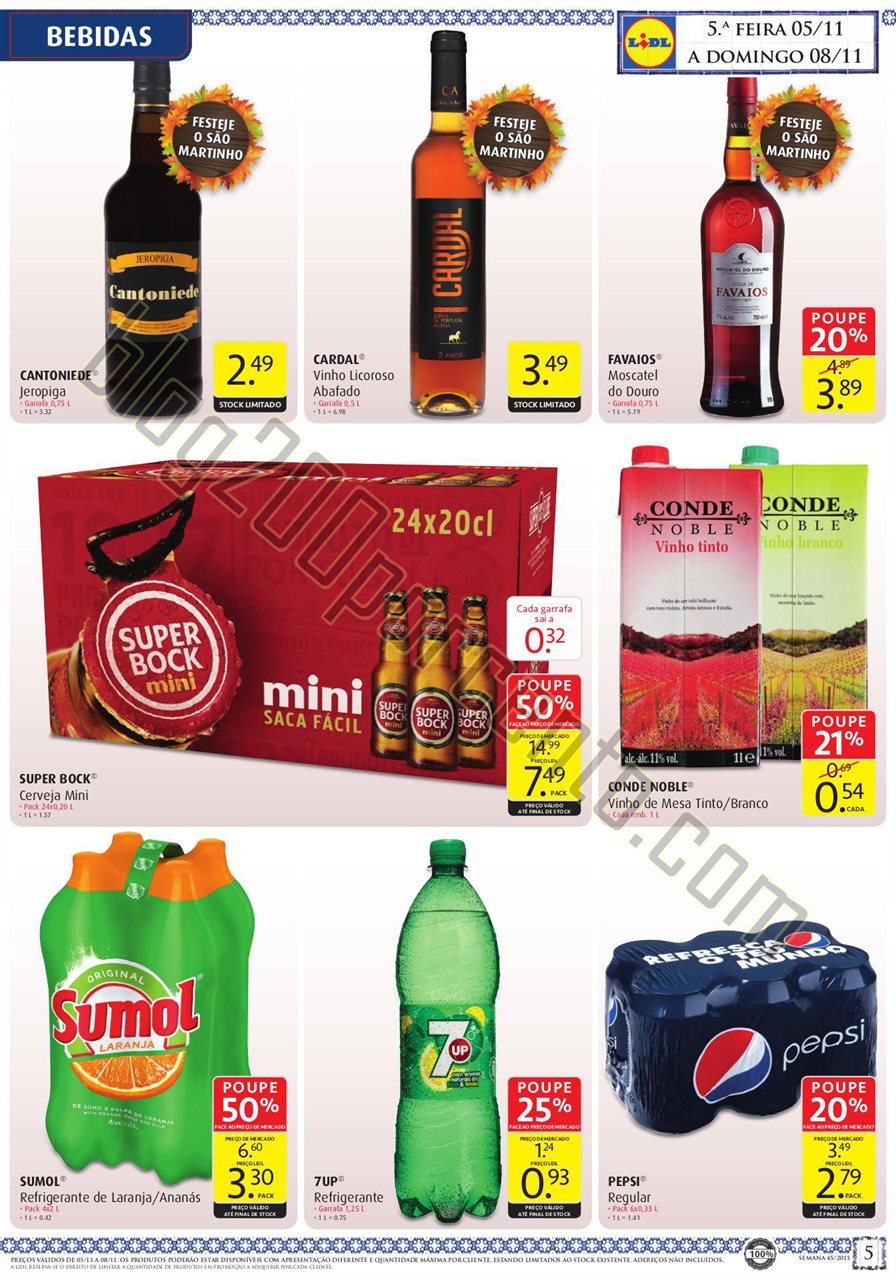 Antevisão Folheto LIDL Promoções de 5 a 11 nove